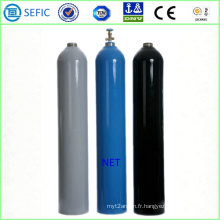 Cylindre de gaz en acier sans couture 50L avec la valve (EN ISO9809)